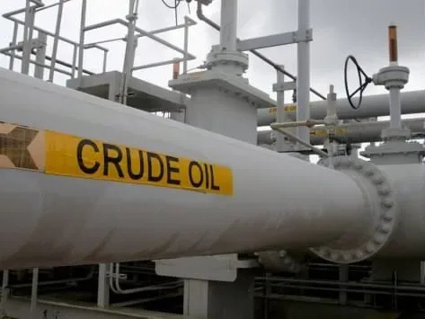 Pipeline section labelled Crude Oil